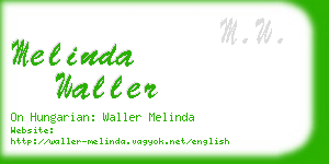 melinda waller business card